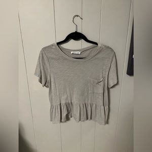 Francesca’s Babydoll Peplum Top